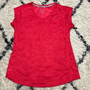 Pink Nike Running Cap Sleeve Top Size Large